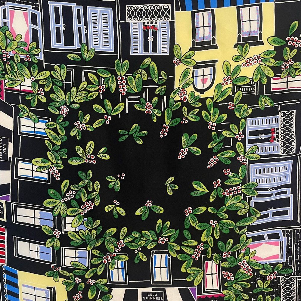 Lulu Guinness London Silk Scarf